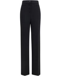 Valentino - Wool Flare Pants Ovis Aries - Lyst