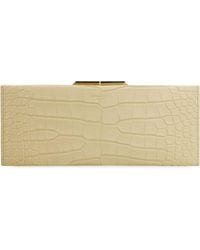 Saint Laurent - Midnight Leather Crocodile Clutch - Lyst