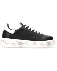 Premiata - Leather Lace-Up Belle Sneakers - Lyst