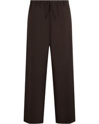 BOSS - Pants With Drawstring, Wool Virgin Trousers - Lyst