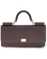 Dolce & Gabbana - Micro Sicily Shoulder Bag Calf Leather Bos Taurus - Lyst
