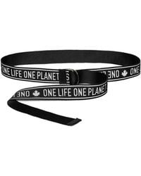 DSquared² - Logo Industrial Tape Belt Accessories - Lyst