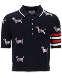 Thom Browne - Hector Knitted Polo Shirt - Lyst