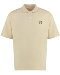 Maison Kitsuné - Cotton-Piqué Polo Shirt - Lyst