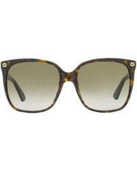 Gucci - Square Sunglasses Gg0022S 003 57Mm 0022 Plastic (Acetate) - Lyst