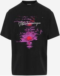 Balenciaga - Cotton T-Shirt With Logo T-Shirts & Jerseys - Lyst