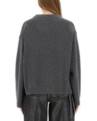 Ganni - Oversize Shirt Recycled Wool Jumpers - Lyst