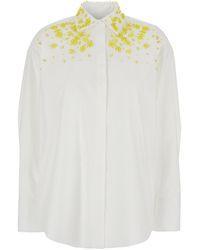 MSGM - Shirt With Classic Collar - Lyst