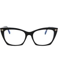 Tom Ford - Cat Eye Optical Ft5709 B 001 - Lyst