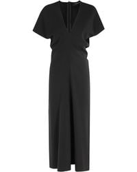 FEDERICA TOSI - Abito Lungo Cady Scollo V - Lyst