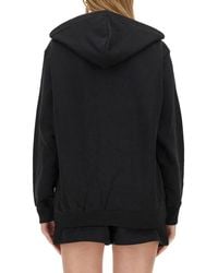 Moschino - Sweatshirt With Logo Print Cotton Sweatshirts - Lyst
