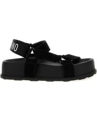 Moschino - Suede Sandals - Lyst