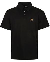 Palm Angels - Logo Plaque Polo Shirt - Lyst