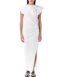 Isabel Marant - Isabel Marant Nadela Cotton Draped Maxi Dress - Lyst