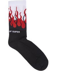 Vision Of Super Flame Socks - Black
