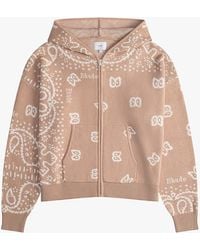 Rhude - Cashmere Blend Bandana Knit Hoodie Clothing - Lyst