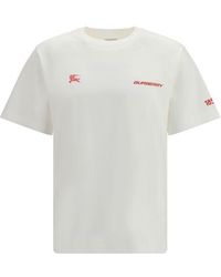 Burberry - White Cotton Sportswear - Lyst