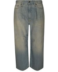 R13 - Crop Wide Leg Jeans - Lyst