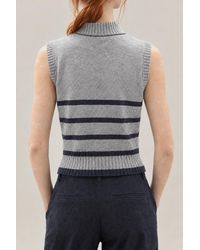 Brunello Cucinelli - Light Wool Sleeveless Sweater - Lyst
