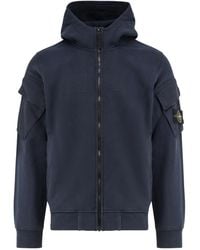 Stone Island - Organic Cotton Sweatshirt - Lyst
