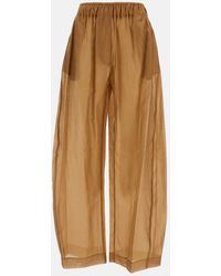 Thelatest - Dora Mussola Leggera Trousers - Lyst