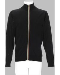 Paul Smith - Cardigan With Zip, Merino Wool Jumpers - Lyst