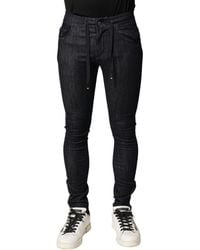 Dolce & Gabbana - Cotton Stretch Skinny Denim Jeans Co+02+Polietilentereftalat Clothing - Lyst