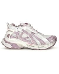 Balenciaga - Runner Glitter Sneakers Lilac - Lyst