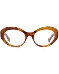 Loewe Lw50081I Anagram 053 Havana Glasses in Brown | Lyst UK