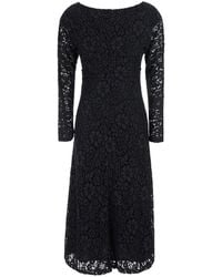 Le Plain - Long Dress With Lace Sleeves - Lyst