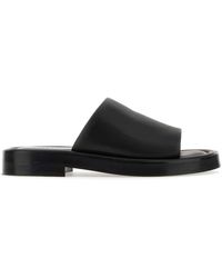 Ferragamo - Salvatore Nappa Leather Slippers - Lyst