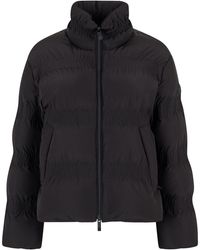 Moncler - Short Ruffled Down Jacket Ravignan Polyester Puffer - Lyst