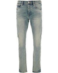 Purple Brand - Light Jeans With Belt Loops And Logo Patch On The Rear - Lyst