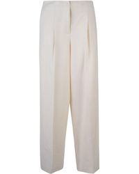 Peserico - Concealed Straight Trousers - Lyst