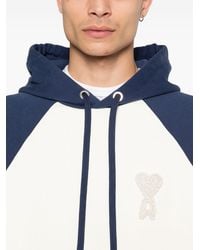 Ami Paris - Ami De Coeur Cotton Hoodie - Lyst