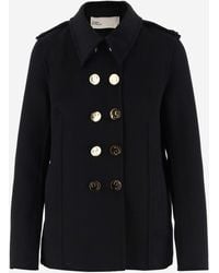 Tory Burch - Double-breasted Wool Coat - Lyst
