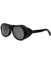 Celine - Sunglasses Square Full Rim, Frame And Smoke Mirror Lens Cl40301U01C - Lyst