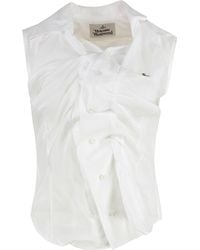 Vivienne Westwood - Ss Drunken Silk-Cotton Blend Shirt - Lyst
