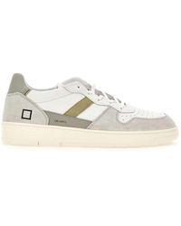 Date - Court 2.0 Vintage Leather Sneakers - Lyst