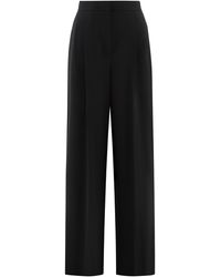 Max Mara - Laccato Cady Trousers Triacetate Wide-Leg - Lyst