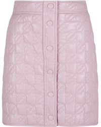 MSGM - Quilted Buttoned Skirt - Lyst