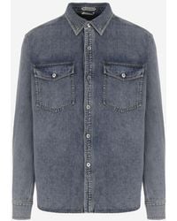 JW Anderson - Classic Denim Shirt With Contemporary Details - Lyst