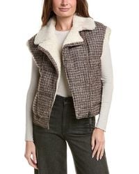 Brunello Cucinelli - Shearling-Trim Wool & Alpaca-Blend Vest - Lyst