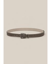 Brunello Cucinelli - Bronze Leather Belt - Lyst