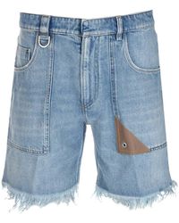 Fendi - Denim Bermuda Shorts For Ss23 - Lyst