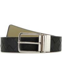 Bottega Veneta - Dark Leather Belt - Lyst