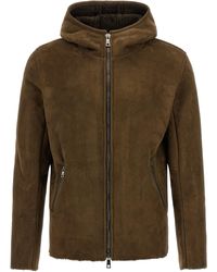 Giorgio Brato - Shearling Hooded Jacket - Lyst