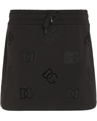 Dolce & Gabbana - Cotton Mini-Skirt Polyester - Lyst