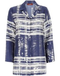 Max Mara - Printed Silk Oversize Franca Shirt - Lyst