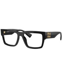 Miu Miu - Eyeglasses Rectangle Full Rim, Frame And Clear Demo Lenses Lens Mu02Xv1Ab1O1 Sunglasses - Lyst